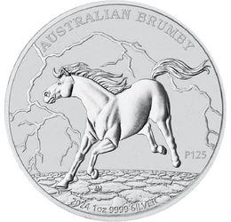 AUS/ 1 dolar, Calul Brumby,1uAg, 2024, Australia
