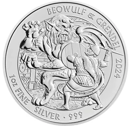 GB/ 2 lire, Beowulf şi Grendel,1uAg,2024, Marea Britanie