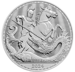 GB/ 2 lire, Sf.Gheorghe, 1uAg, 2024, Marea Britanie