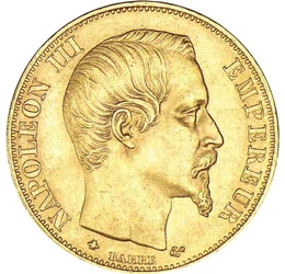 Aurul lui „Napoleon cel Mic”, 20 franci, aur, Franţa, 1853-1860