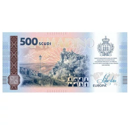 Patrimoniul San Marino pe bancnotă, 500 scudo, San Marino, 2025