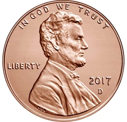 Lincoln, cel care a abolit sclavia, 1 cent, SUA, 2017