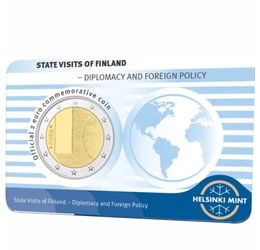 2 euro, Uşă oglindă şi design gravat, cupru, nichel, 8,5 g, Finlanda, 2025