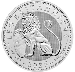 2 lire, Leul britanic, , fineţe, argint de 999/1000, 31,1 g, Marea Britanie, 2025
