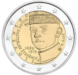 General francez, politician slovac , 2 euro, Slovacia, 2019