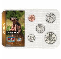  1, 5, 10, 20, 50 cenţi, ,  , 0, Swaziland, 1986-1993