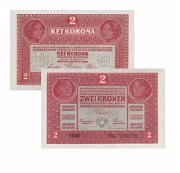 1, 2, coroane, ,  , 0, Monarhia Austro-Ungară, 1916-1917