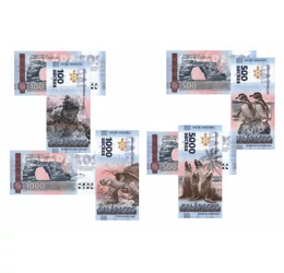 5, 10, 20, 50,100, 500, 1.000, 5.000 sucre, ,  , 0, Insulele Galapagos, 2025