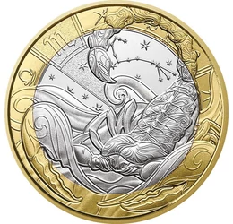 5 euro, Zodia Scorpion, constelaţie, cupru, nichel, 11,7 g, Franţa, 2026