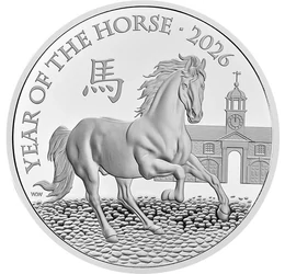 5 lire, Calul în curtea şcolii de manej, , cupru, nichel, 28,28 g, Marea Britanie, 2026