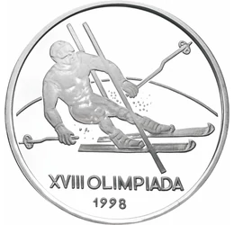  100 lei, Olimpiadă, Schi, Ag., 1998, România