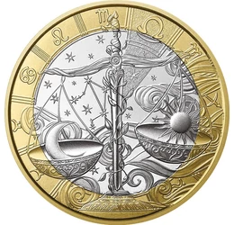 5 euro, Zodia Balanţă, constelaţie, cupru, nichel, 11,7 g, Franţa, 2026