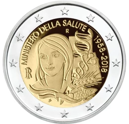  2 euro, Ministerul sănătăţii, 2018, Italia