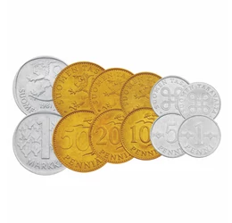 1, 5, 10, 20, 50 penni, 1 markka, ,  , 0, Finlanda, 1963-1990