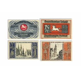 10, 25, 50, 75 pfennig, ,  , 0, Republica de la Weimar, 1921