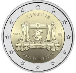 2 euro, Stema Lituaniei Mici, , cupru, nichel, 8,52 g, Lituania, 2025