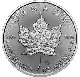 5 dolari, Frunză de arţar, argint de 999,9/1000, 31,1 g, Canada, 2026