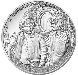 10 euro, Frodo şi Sam, , argint de 333/1000, 13 g, Franţa, 2026