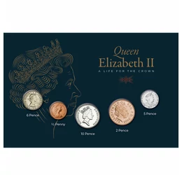 Înfăţişările reginei, 1/2, 2, 5, 6, 10 pence, Marea Britanie, 1952-2022