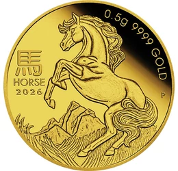 Anul Calului de Foc - aur pur, 2 dolari, aur, Australia, 2026