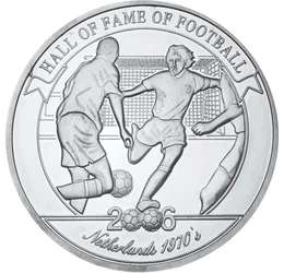 Johan Cruyff, antrenorul de pe teren, 2000 şilingi, argint, Uganda, 2006