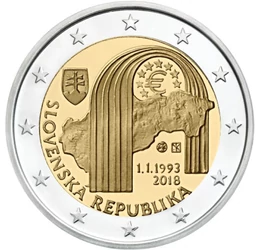 Slovacia independentă, 2 euro, Slovacia, 2018