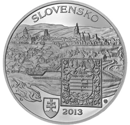  20 euro, Caşovia, Ag, proof, 2013, Slovacia