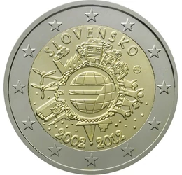 2 euro, Jubileu, 2012, Slovacia