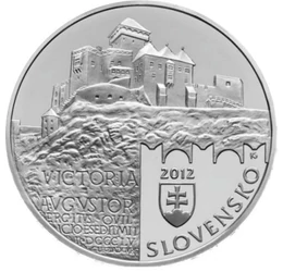  20 euro,Cast. Trenčin,Ag,proof,2012, Slovacia