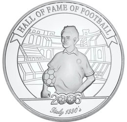 2000 şilingi, Franco Baresi, Italia, , argint de 350/1000, 26 g, Uganda, 2006