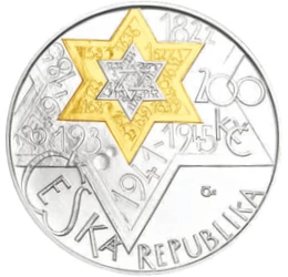  200 Kč Rabbi Jehuda Lőv, Ag,2009,pp, Cehia