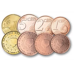 1, 2, 5, 10, 20 ,50 cenţi, 1, 2 euro, ,  , 0, Olanda, 2000