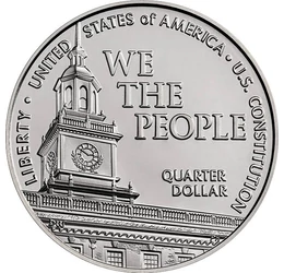 25 cenţi, Independence Hall, , cupru, nichel, 5,67 g, SUA, 2026