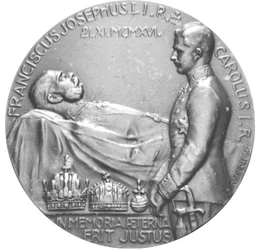 FJD/ Francisc Iosif I, med.comem,1916, Monarhia Austro-Ungară