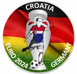 CE de Fotbal, Croaţia, 10 euro, argint