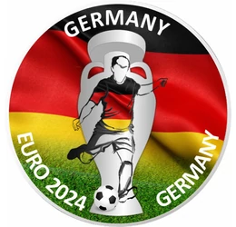 CE de Fotbal, Germania, 10 euro, argint