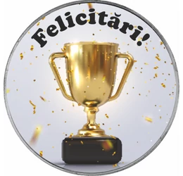 // Felicitări - medalie ocazie, cupă, felicitare personalizată, ambalată exclusiv // 