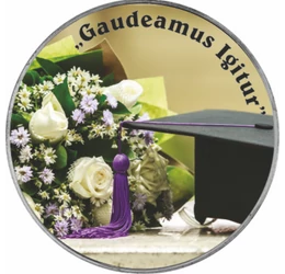 // Absolvire liceu, felicitare personalizată, medalie ocazie, ambalată exclusiv // 