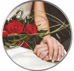 // Cu ocazia nunţii, felicitare personalizată, medalie ocazie, ambalată exclusiv // 