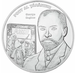 George Coşbuc, medalie comemorativă unică, placată cu argint, România