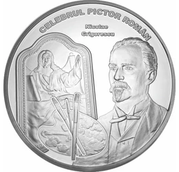 Nicolae Grigorescu, medalie comemorativă unică, placată cu argint