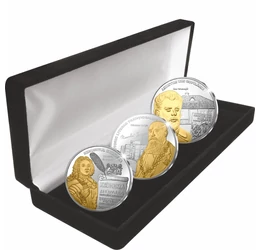 Scriitori români celebri, medalii înnobilate cu aur şi argint, România