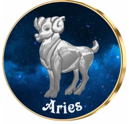 Berbec, medalie zodiac, ambalată exclusiv 