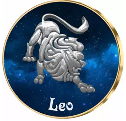 Leu, medalie zodiac, ambalată exclusiv 