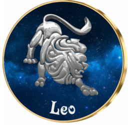 Leu, medalie zodiac, ambalată exclusiv 