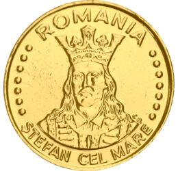 20 lei,Ştefan cel Mare,1991-96,aurit România
