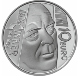  10 euro, Ján Cikker, Ag, bu, 2011 Slovacia