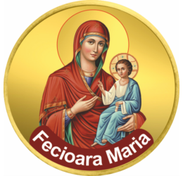 // 50 cenţi, Fecioara Maria cu pruncul, CuNi, UE, 2002-2018 // Maica Domnului este cea mai cunoscută sfântă, cea mai aproape de sufletele creştinilor şi cea mai mare mijlocitoare pentru oameni. 
