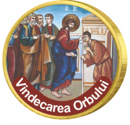 Minunile lui Iisus, Vindecarea orbului - monedă pictată, 50 cenţi, UE 