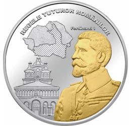  Regele Ferdinand I pl. cu aur piese de colecţie